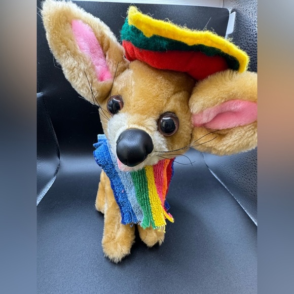 Goffa Int'l Stuffed Plush Chihuahua In Sombrero & Sarape Shawl 9” - Picture 1 of 6